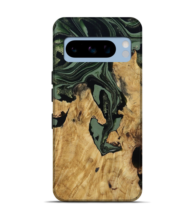 Pixel 8 Pro Wood Live Edge Phone Case - Warner (Green, 800700)