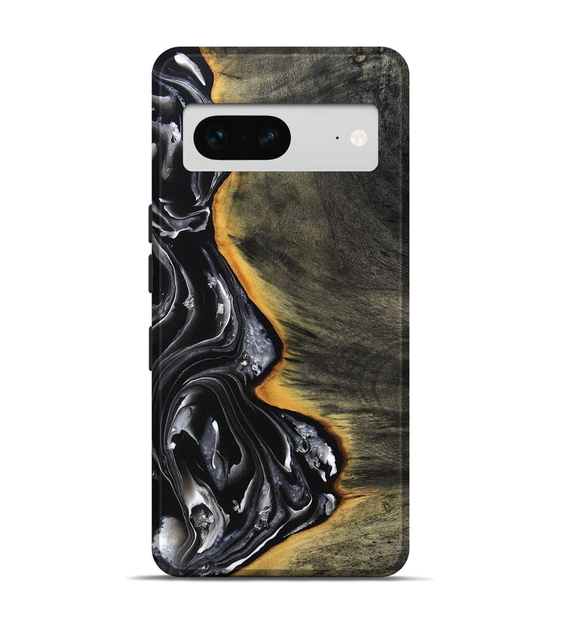 Pixel 7 Wood Live Edge Phone Case - Carson (Black & White, 800705)