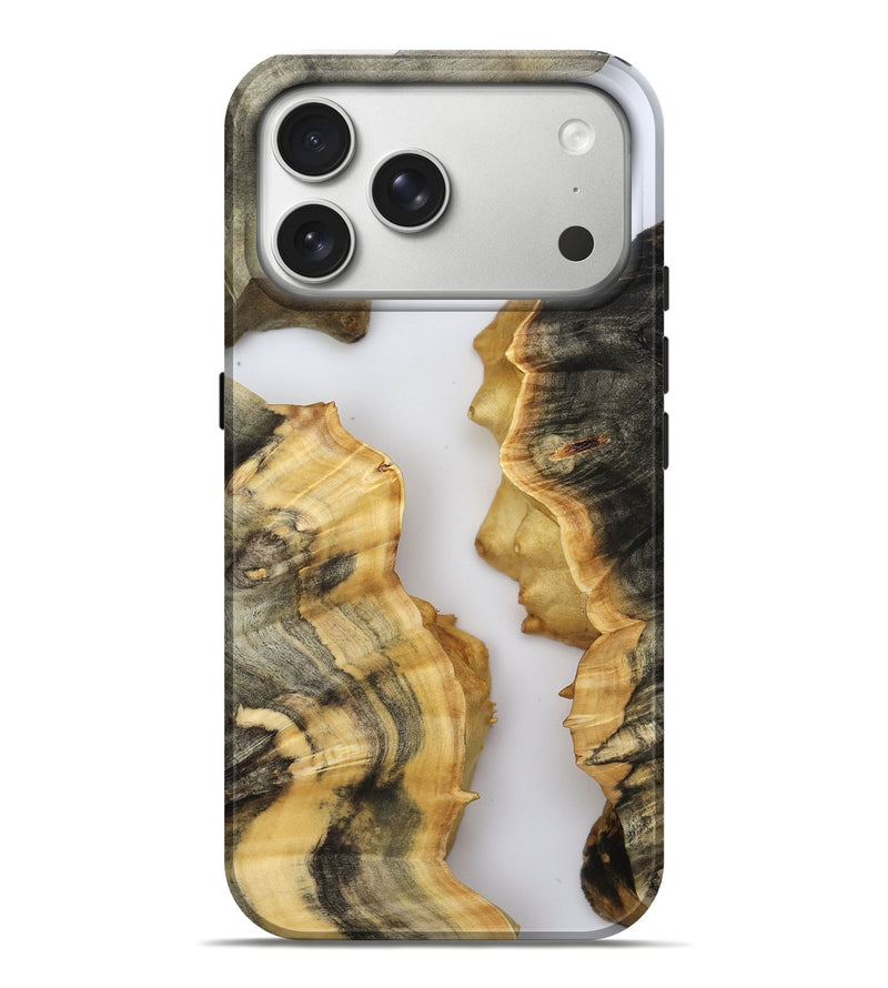 iPhone 17 Pro Max Wood Live Edge Phone Case - Son (Clear, 800709)