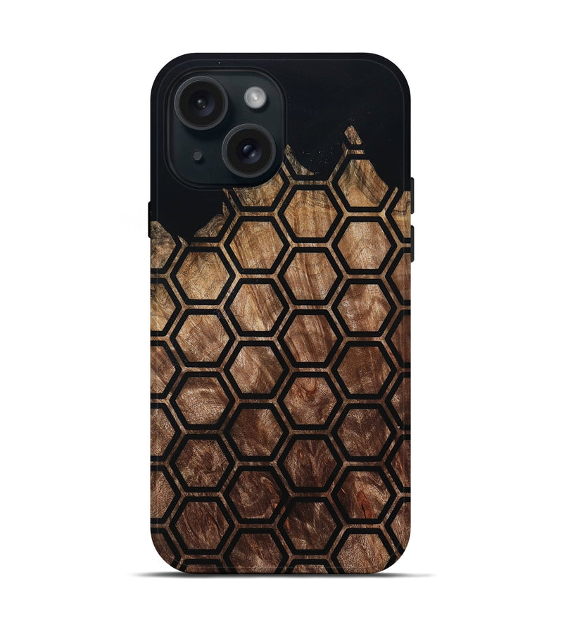 iPhone 15 Wood Live Edge Phone Case - Isidore (Pattern, 800711)