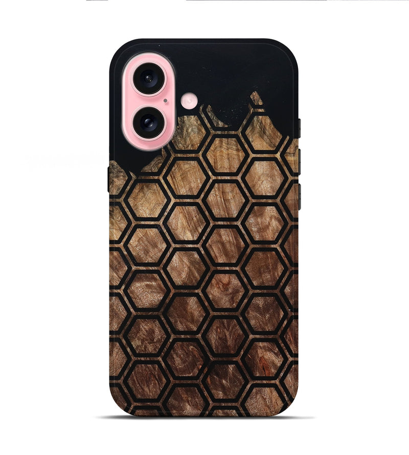 iPhone 16 Wood Live Edge Phone Case - Isidore (Pattern, 800711)