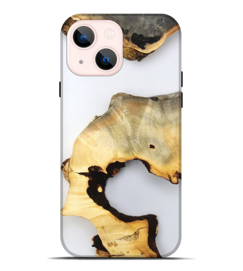 iPhone 14 Plus Wood Live Edge Phone Case - Reuben (Clear, 800712)