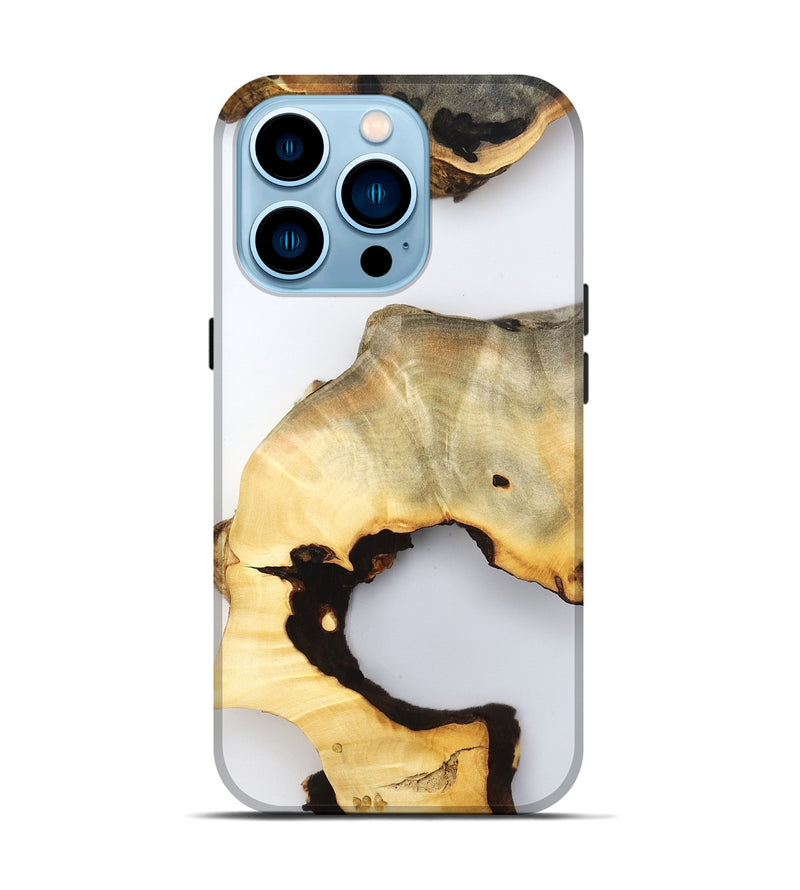 iPhone 14 Pro Wood Live Edge Phone Case - Reuben (Clear, 800712)
