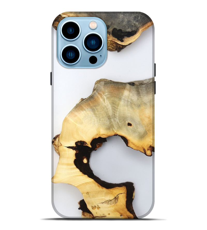 iPhone 14 Pro Max Wood Live Edge Phone Case - Reuben (Clear, 800712)