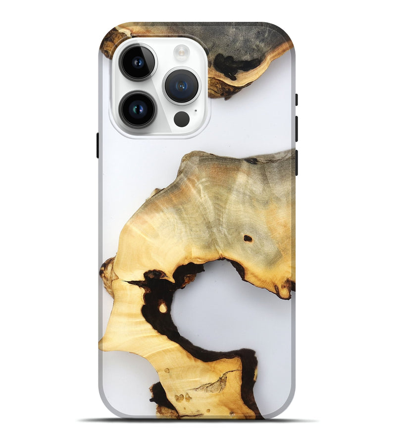 iPhone 15 Pro Max Wood Live Edge Phone Case - Reuben (Clear, 800712)