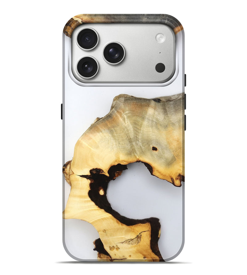 iPhone 17 Pro Max Wood Live Edge Phone Case - Reuben (Clear, 800712)