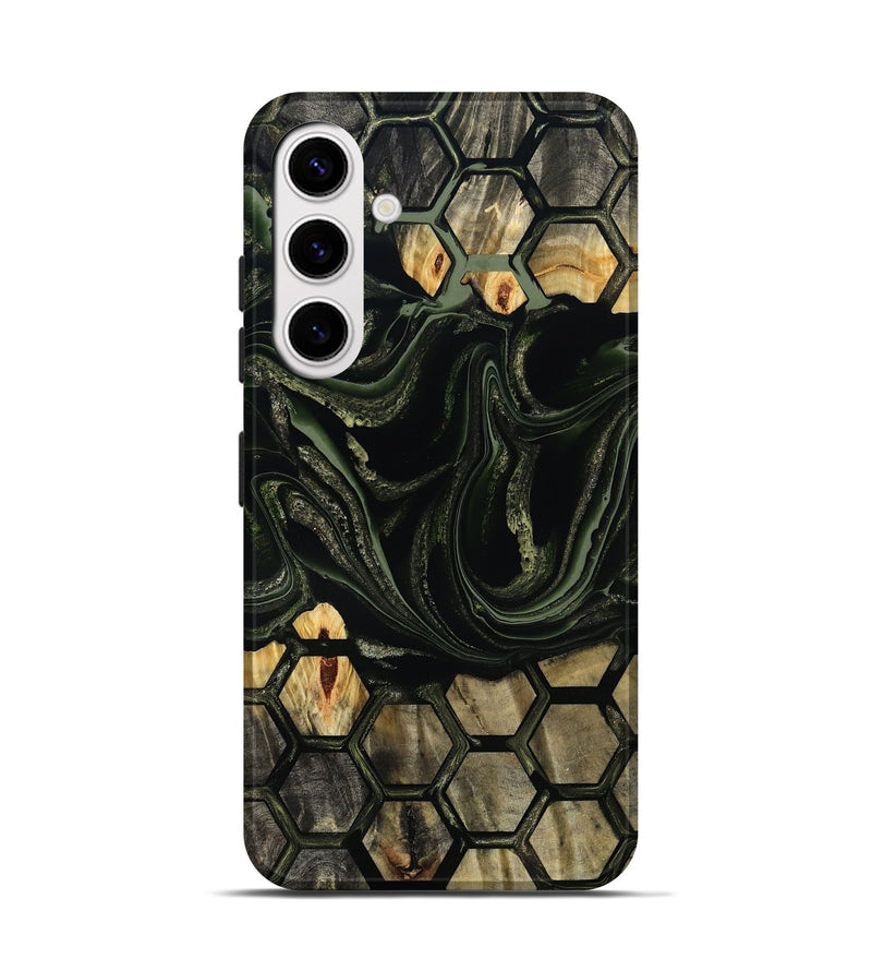 Galaxy S25 Wood Live Edge Phone Case - Tempie (Pattern, 800714)