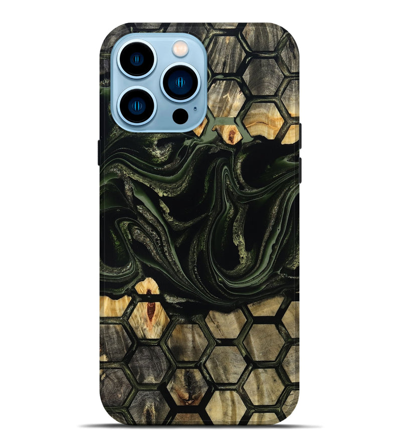 iPhone 14 Pro Max Wood Live Edge Phone Case - Tempie (Pattern, 800714)