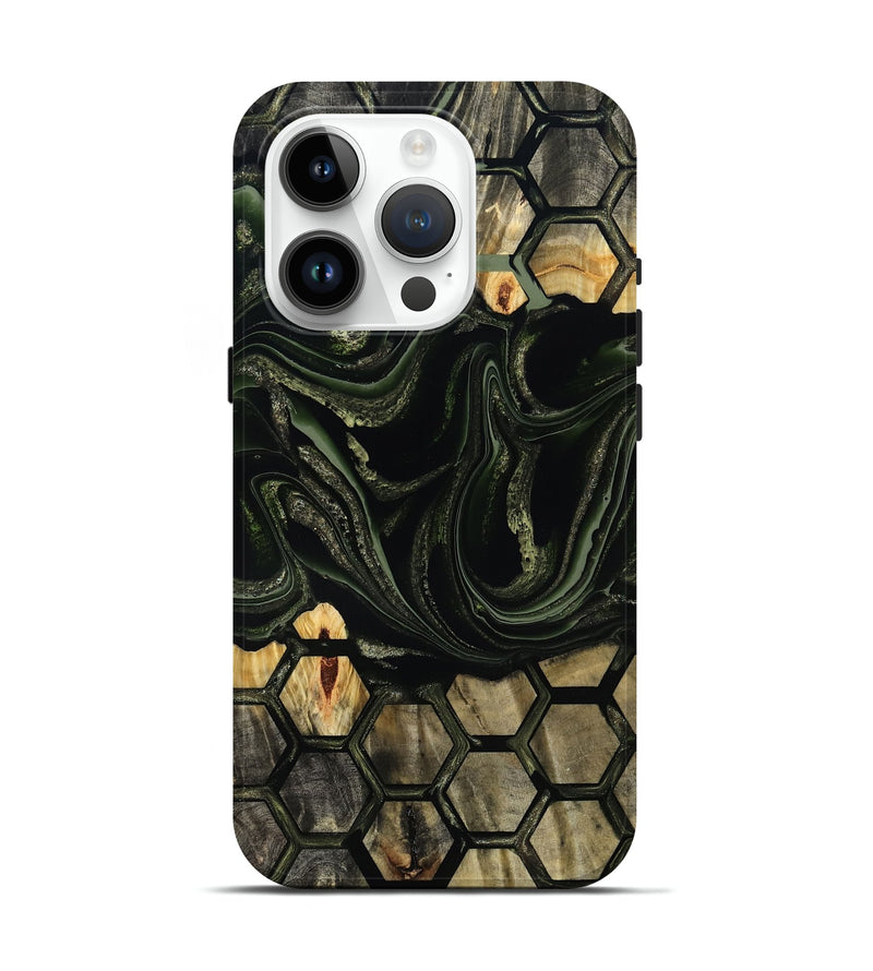 iPhone 15 Pro Wood Live Edge Phone Case - Tempie (Pattern, 800714)