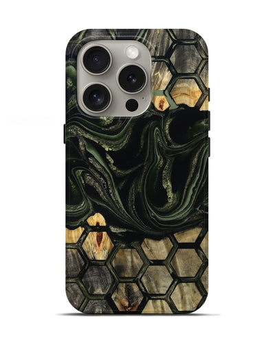 iPhone 16 Pro Wood Live Edge Phone Case - Tempie (Pattern, 800714)