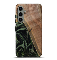 Galaxy S24 Plus Wood Live Edge Phone Case - Josh (Green, 800716)