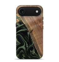 iPhone 17 Air Wood Live Edge Phone Case - Josh (Green, 800716)