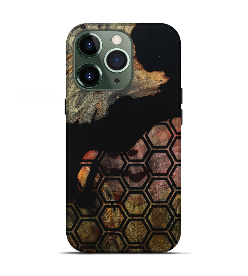 iPhone 13 Pro Wood Live Edge Phone Case - Chris (Double Dyed, 800718)