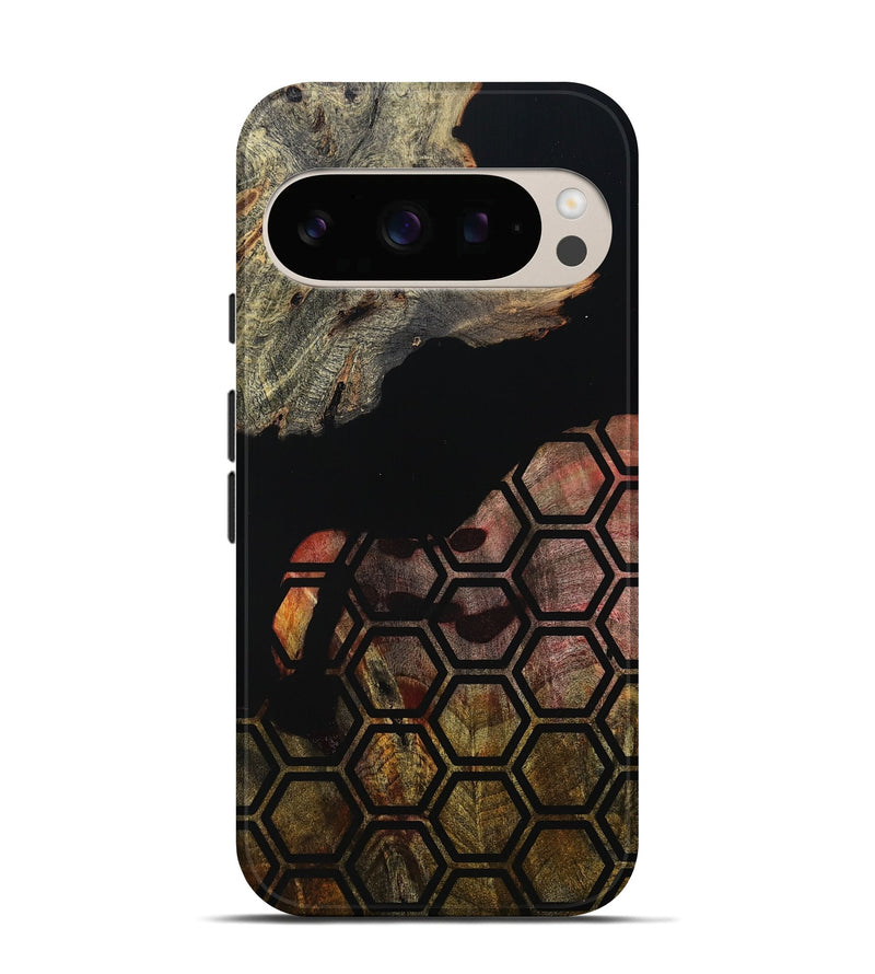 Pixel 10 Pro Wood Live Edge Phone Case - Chris (Double Dyed, 800718)