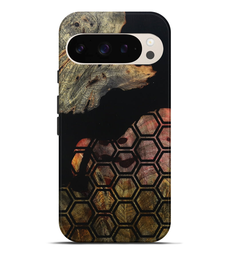 Pixel 9 Pro XL Wood Live Edge Phone Case - Chris (Double Dyed, 800718)