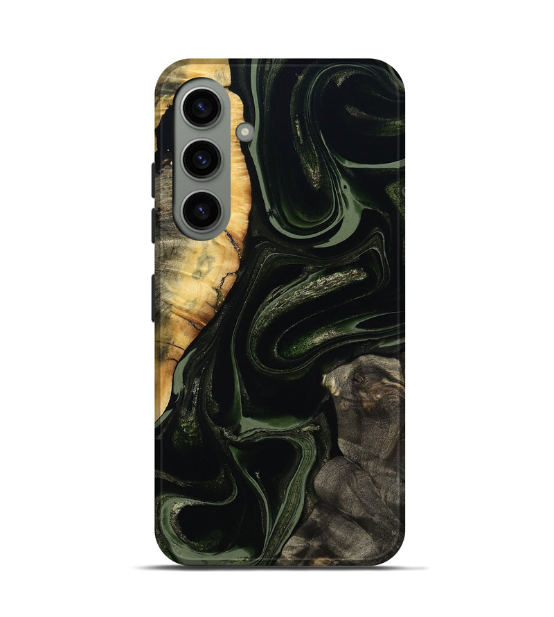 Galaxy S24 Wood Live Edge Phone Case - Elia (Green, 800721)