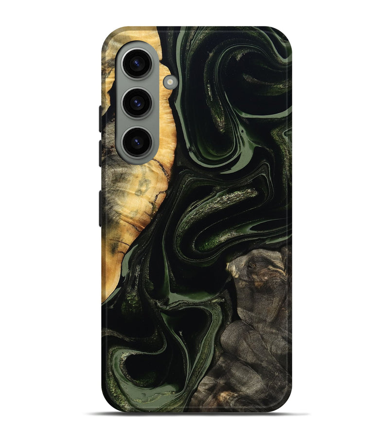 Galaxy S24 Plus Wood Live Edge Phone Case - Elia (Green, 800721)