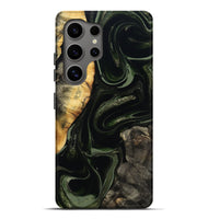 Galaxy S25 Ultra Wood Live Edge Phone Case - Elia (Green, 800721)