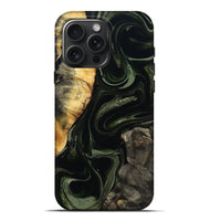 iPhone 16 Pro Max Wood Live Edge Phone Case - Elia (Green, 800721)