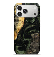 iPhone 17 Pro Max Wood Live Edge Phone Case - Elia (Green, 800721)