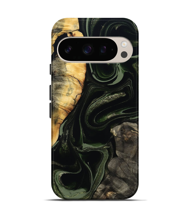 Pixel 10 Wood Live Edge Phone Case - Elia (Green, 800721)