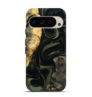 Pixel 9 Wood Live Edge Phone Case - Elia (Green, 800721)