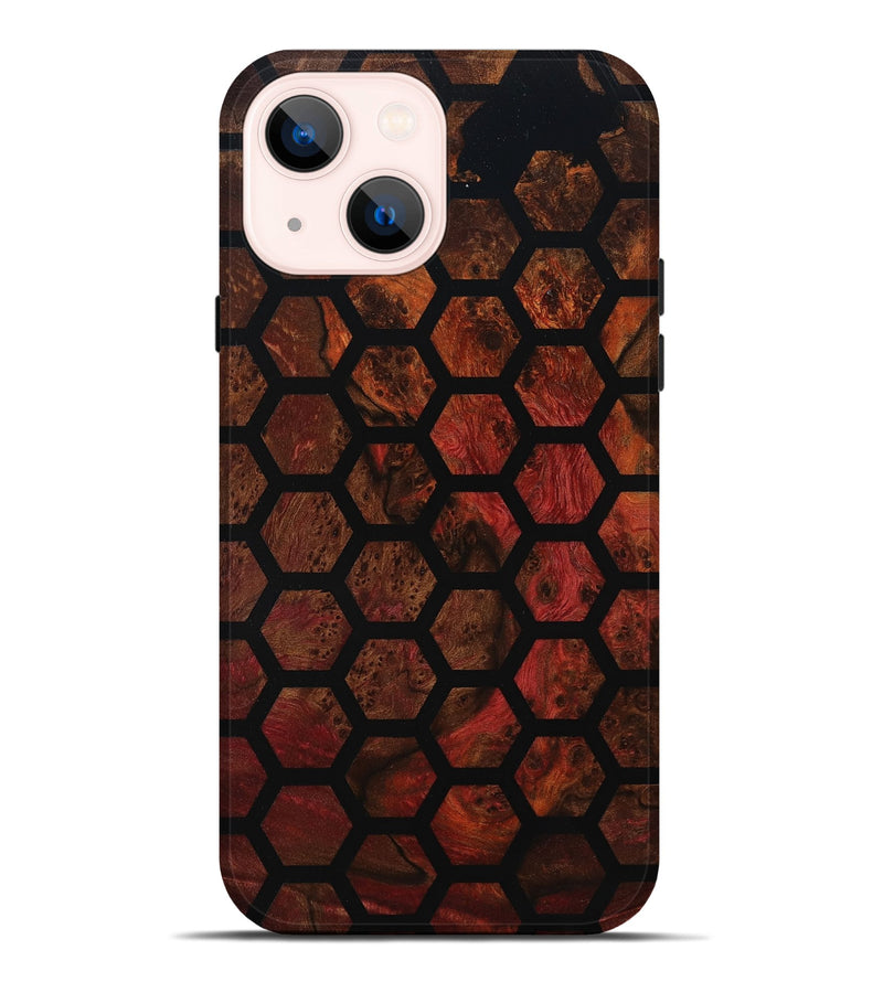 iPhone 14 Plus Wood Live Edge Phone Case - Kairo (Double Dyed, 800722)
