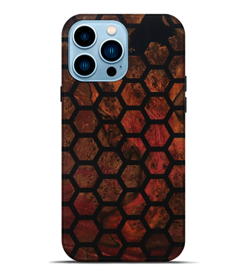iPhone 14 Pro Max Wood Live Edge Phone Case - Kairo (Double Dyed, 800722)