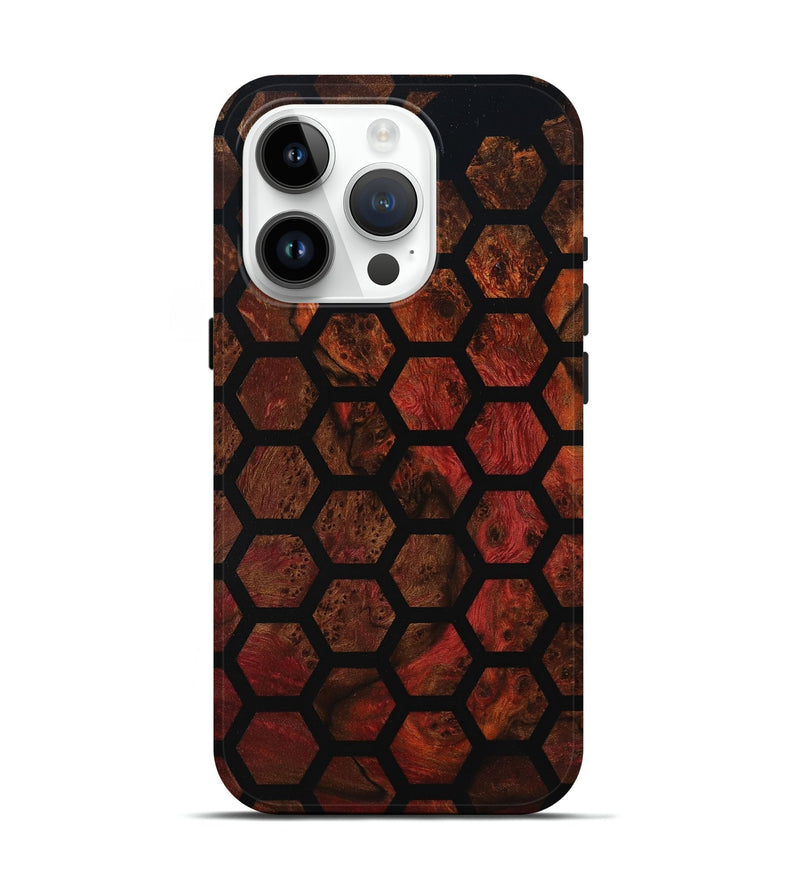 iPhone 15 Pro Wood Live Edge Phone Case - Kairo (Double Dyed, 800722)