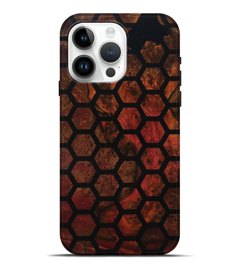iPhone 15 Pro Max Wood Live Edge Phone Case - Kairo (Double Dyed, 800722)
