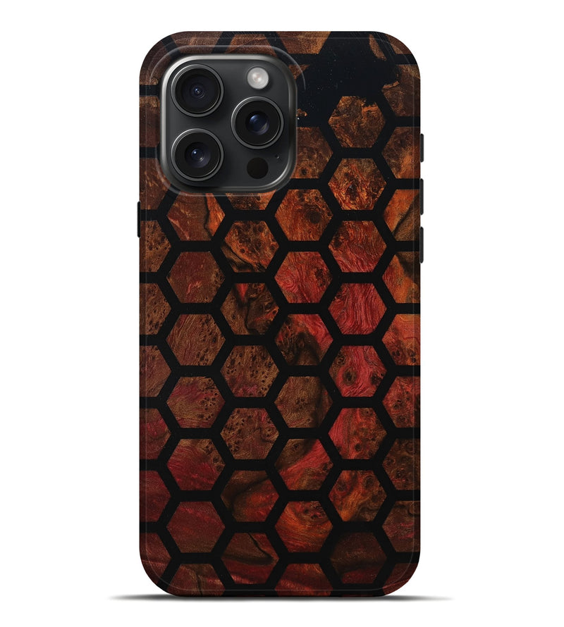 iPhone 16 Pro Max Wood Live Edge Phone Case - Kairo (Double Dyed, 800722)