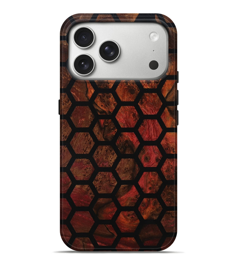 iPhone 17 Pro Max Wood Live Edge Phone Case - Kairo (Double Dyed, 800722)