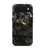iPhone 17 Air Wood Live Edge Phone Case - Jett (Black & White, 800726)