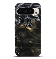 Pixel 10 Pro XL Wood Live Edge Phone Case - Jett (Black & White, 800726)