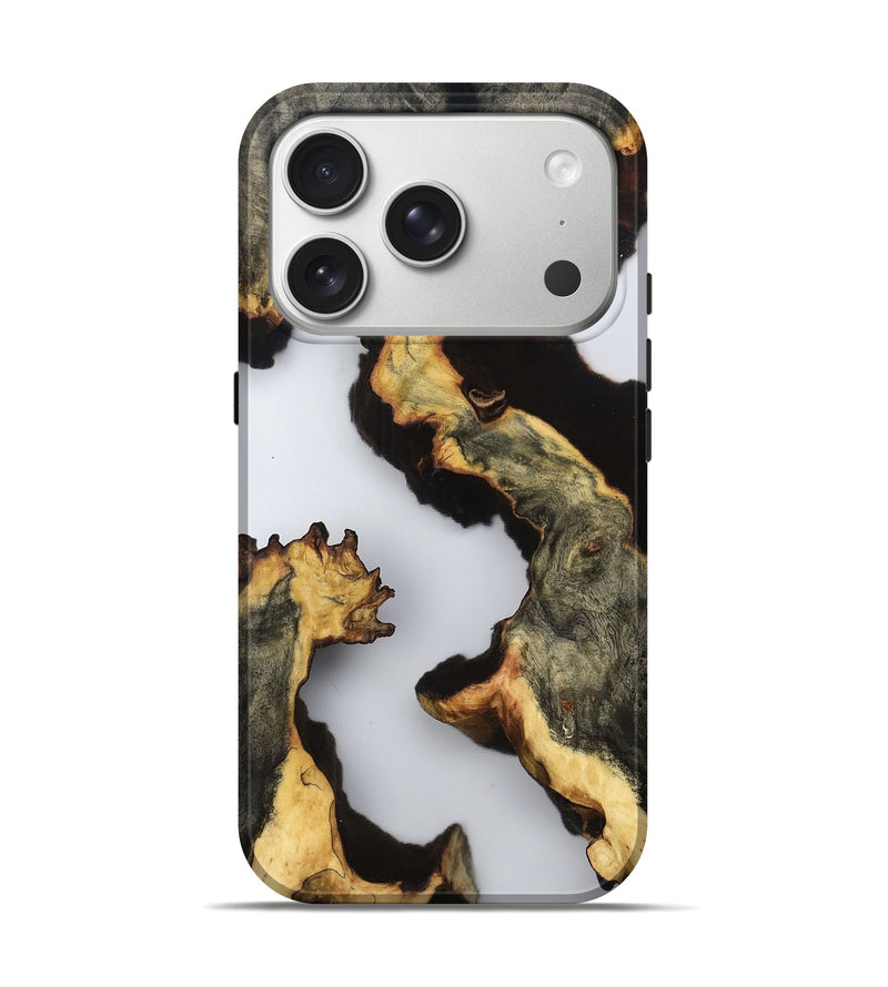 iPhone 17 Pro Wood Live Edge Phone Case - Maegan (Clear, 800727)