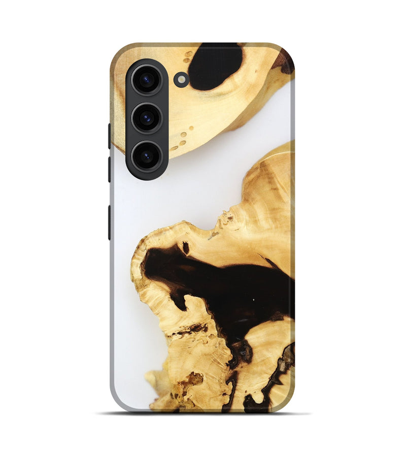 Galaxy S23 Wood Live Edge Phone Case - Ares (Clear, 800728)