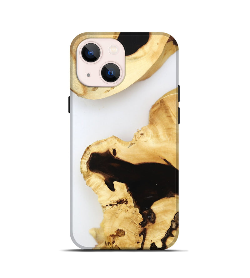 iPhone 13 mini Wood Live Edge Phone Case - Ares (Clear, 800728)