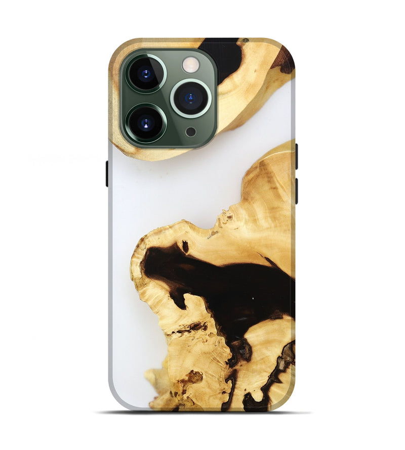 iPhone 13 Pro Wood Live Edge Phone Case - Ares (Clear, 800728)