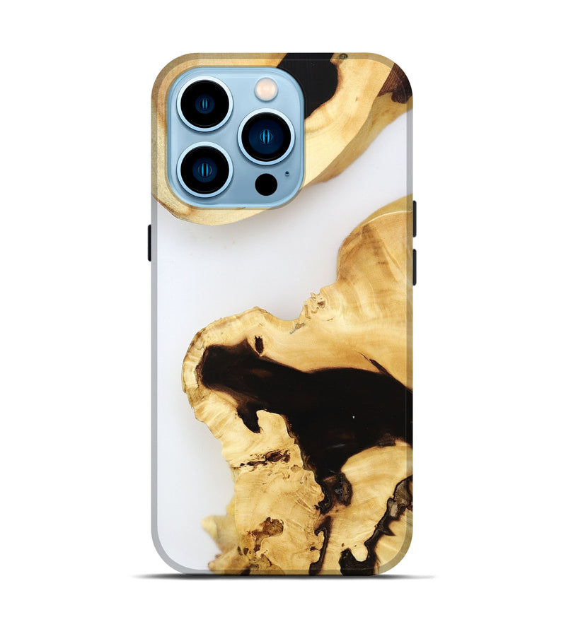 iPhone 14 Pro Wood Live Edge Phone Case - Ares (Clear, 800728)