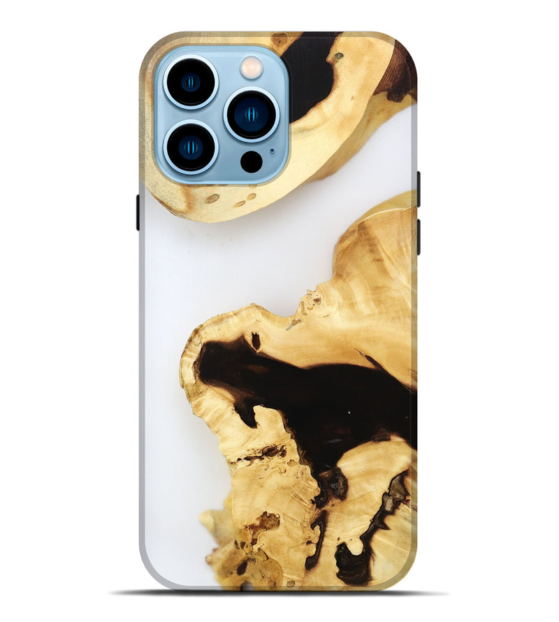 iPhone 14 Pro Max Wood Live Edge Phone Case - Ares (Clear, 800728)