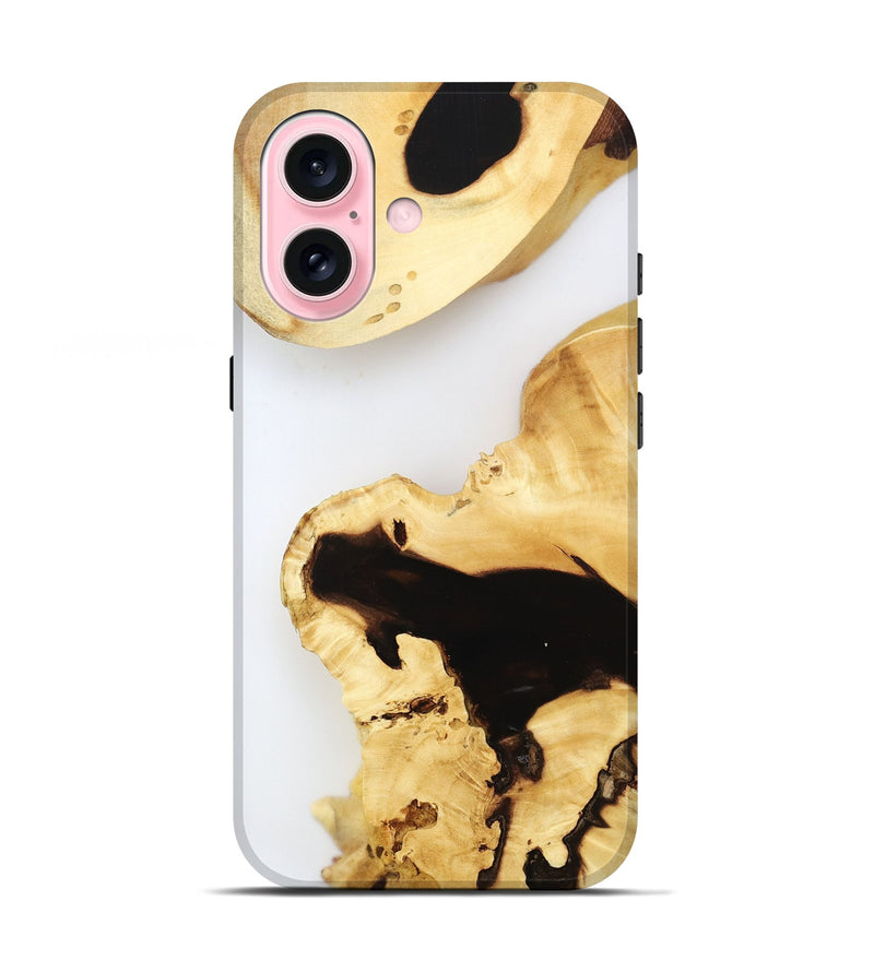 iPhone 17 Wood Live Edge Phone Case - Ares (Clear, 800728)