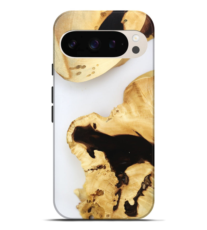 Pixel 10 Pro XL Wood Live Edge Phone Case - Ares (Clear, 800728)