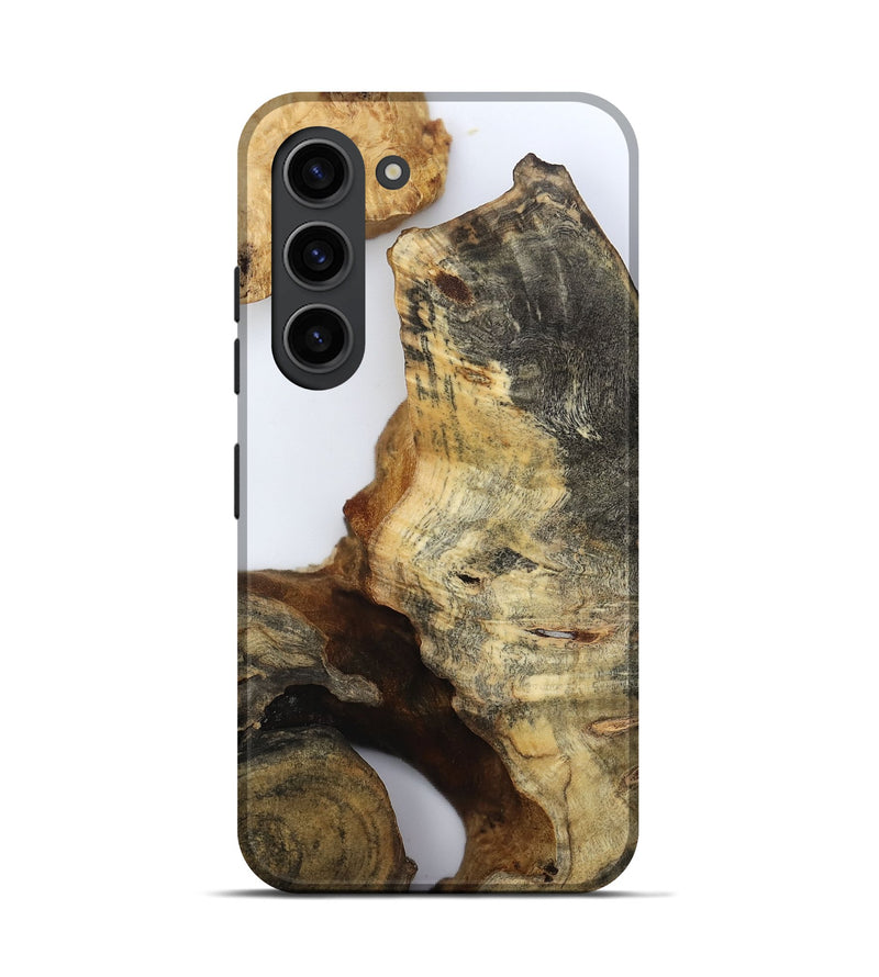 Galaxy S23 Wood Live Edge Phone Case - Noreen (Clear, 800729)