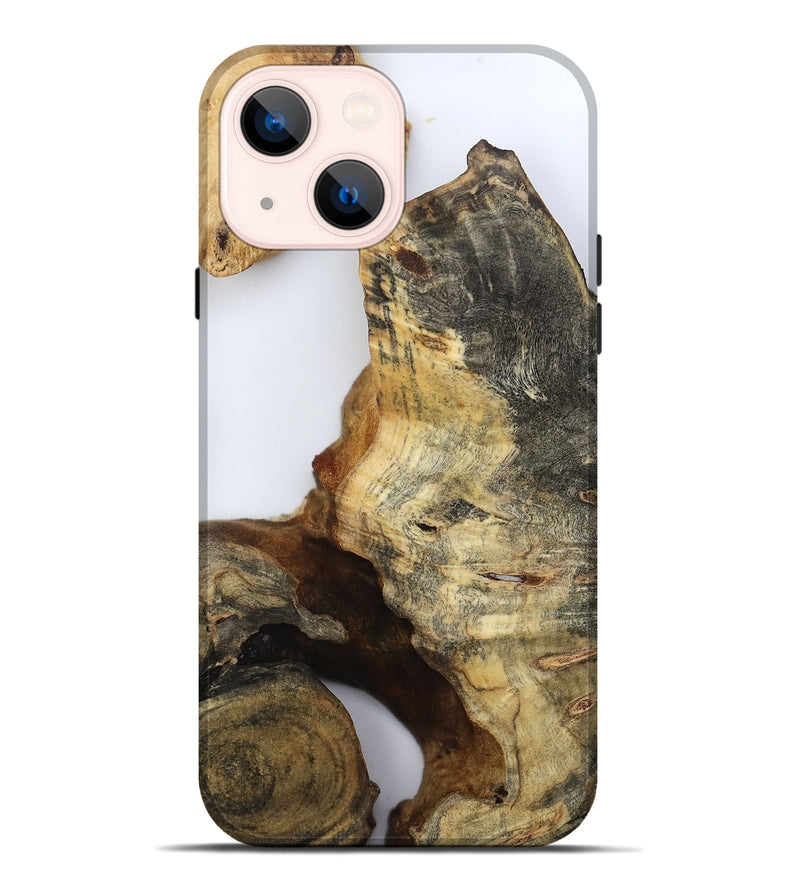 iPhone 14 Plus Wood Live Edge Phone Case - Noreen (Clear, 800729)