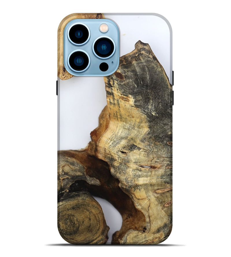 iPhone 14 Pro Max Wood Live Edge Phone Case - Noreen (Clear, 800729)