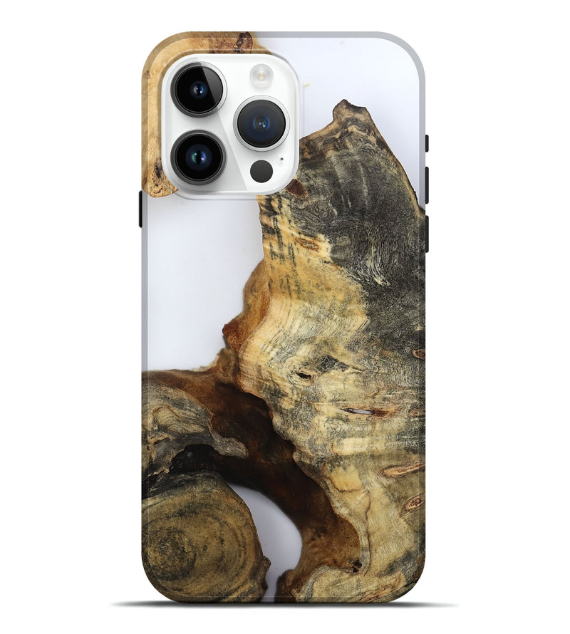 iPhone 15 Pro Max Wood Live Edge Phone Case - Noreen (Clear, 800729)