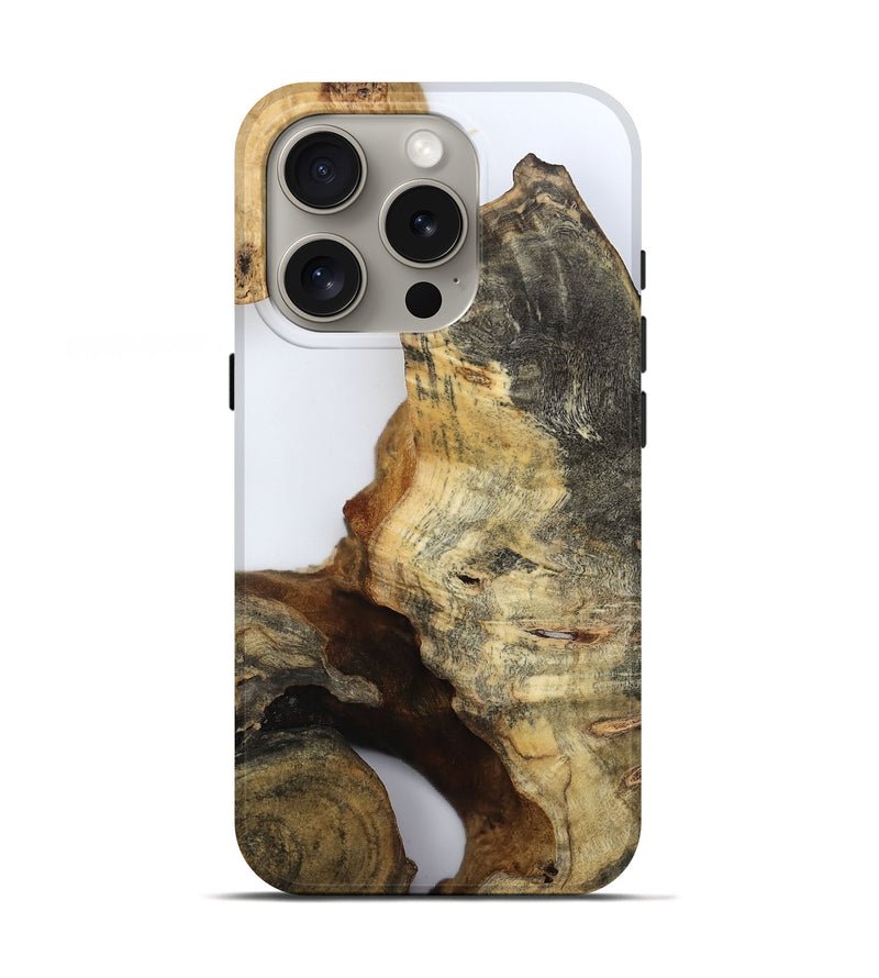 iPhone 16 Pro Wood Live Edge Phone Case - Noreen (Clear, 800729)