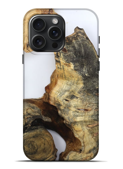 iPhone 16 Pro Max Wood Live Edge Phone Case - Noreen (Clear, 800729)