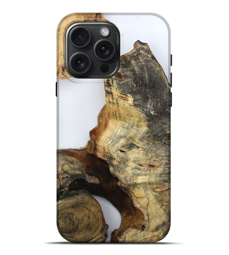 iPhone 16 Pro Max Wood Live Edge Phone Case - Noreen (Clear, 800729)