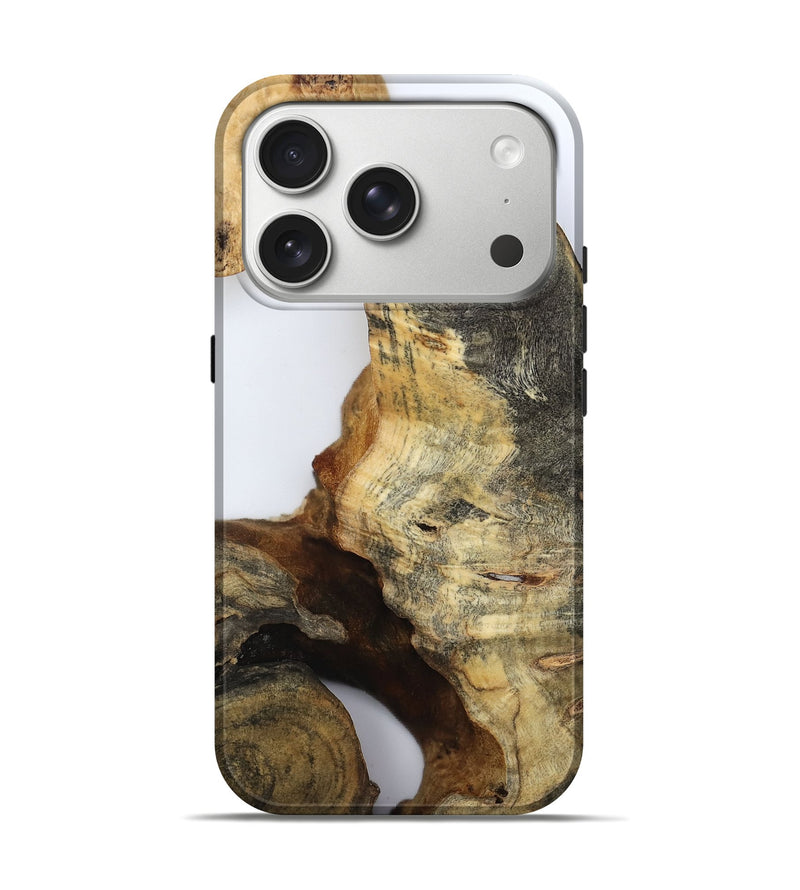 iPhone 17 Pro Wood Live Edge Phone Case - Noreen (Clear, 800729)